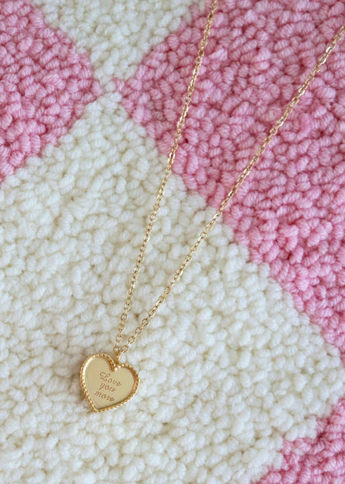 18k Gold Love You More Necklace