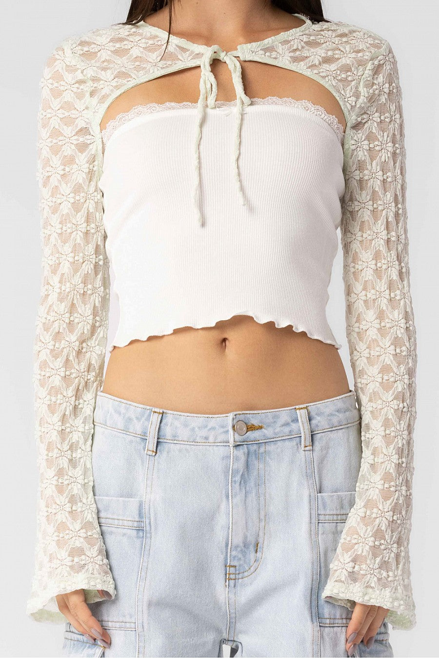 muguet flower lace ribbon bolero ボレロ