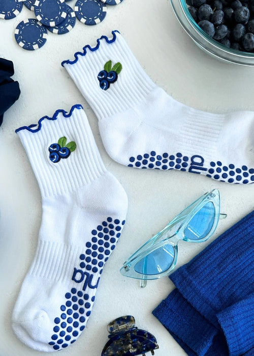 Blueberry Grip Socks