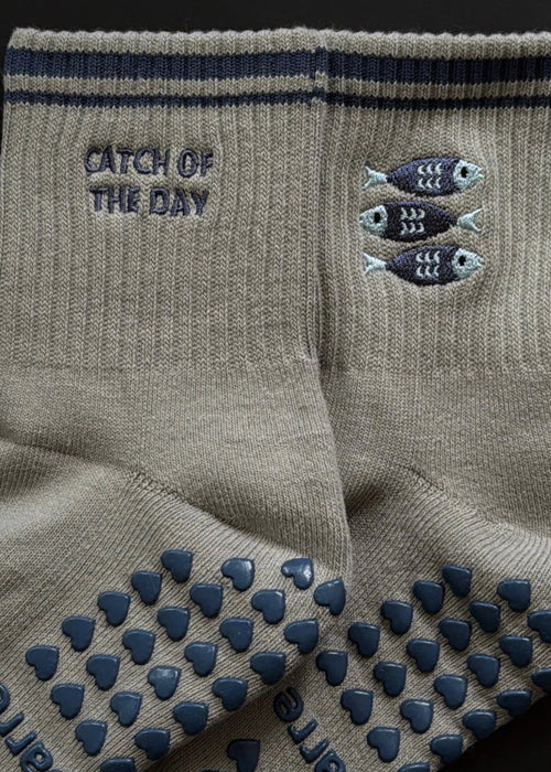 Catch of the Day Grip Socks