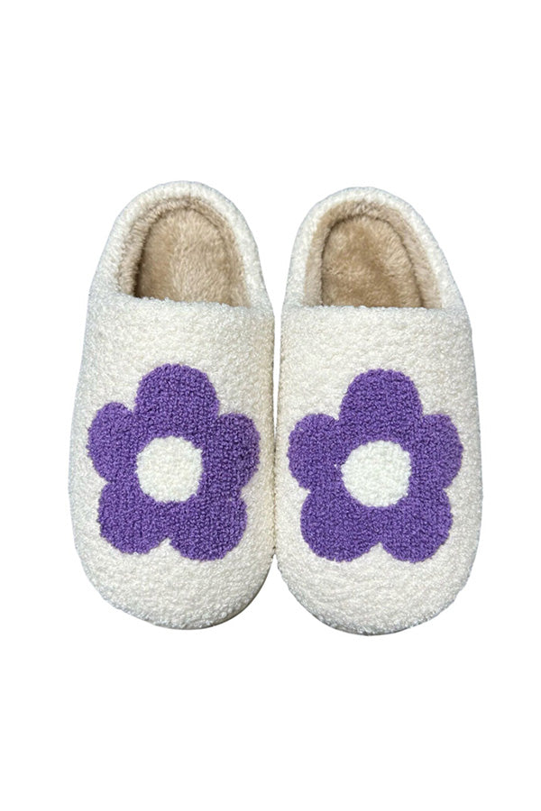 Purple slippers on sale