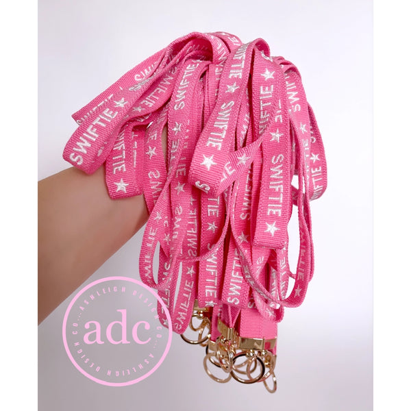 Swiftie Pink Lanyard