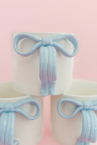 Blue Bow Ceramic Mug
