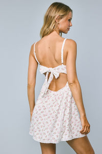 Carlita Pink Floral Mini Dress