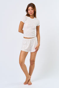 Laurel Ditsy Short Sleeve Top