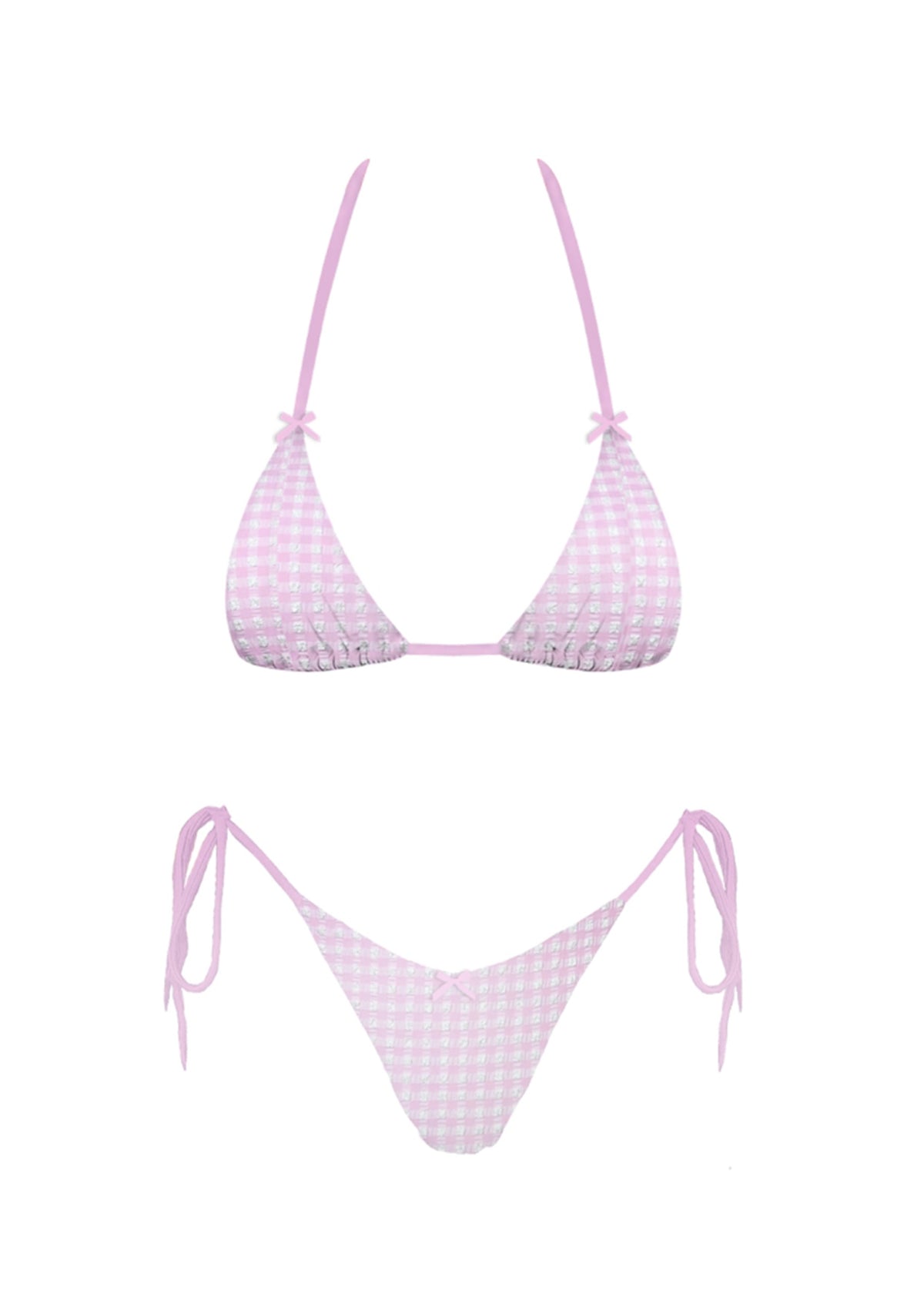 Hampshire Pink Gingham Bikini Set