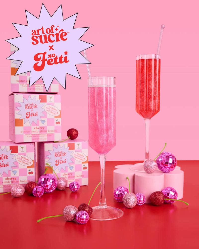 Cherry Pink Glitter Bomb