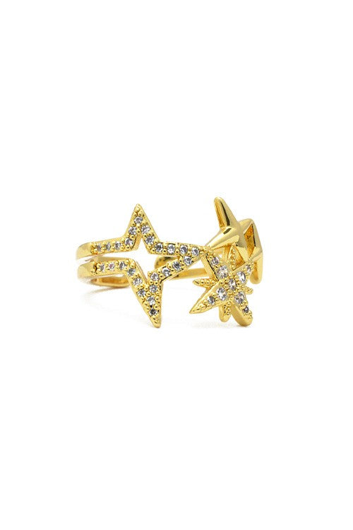 18k Gold Dipper Adjustable Ring