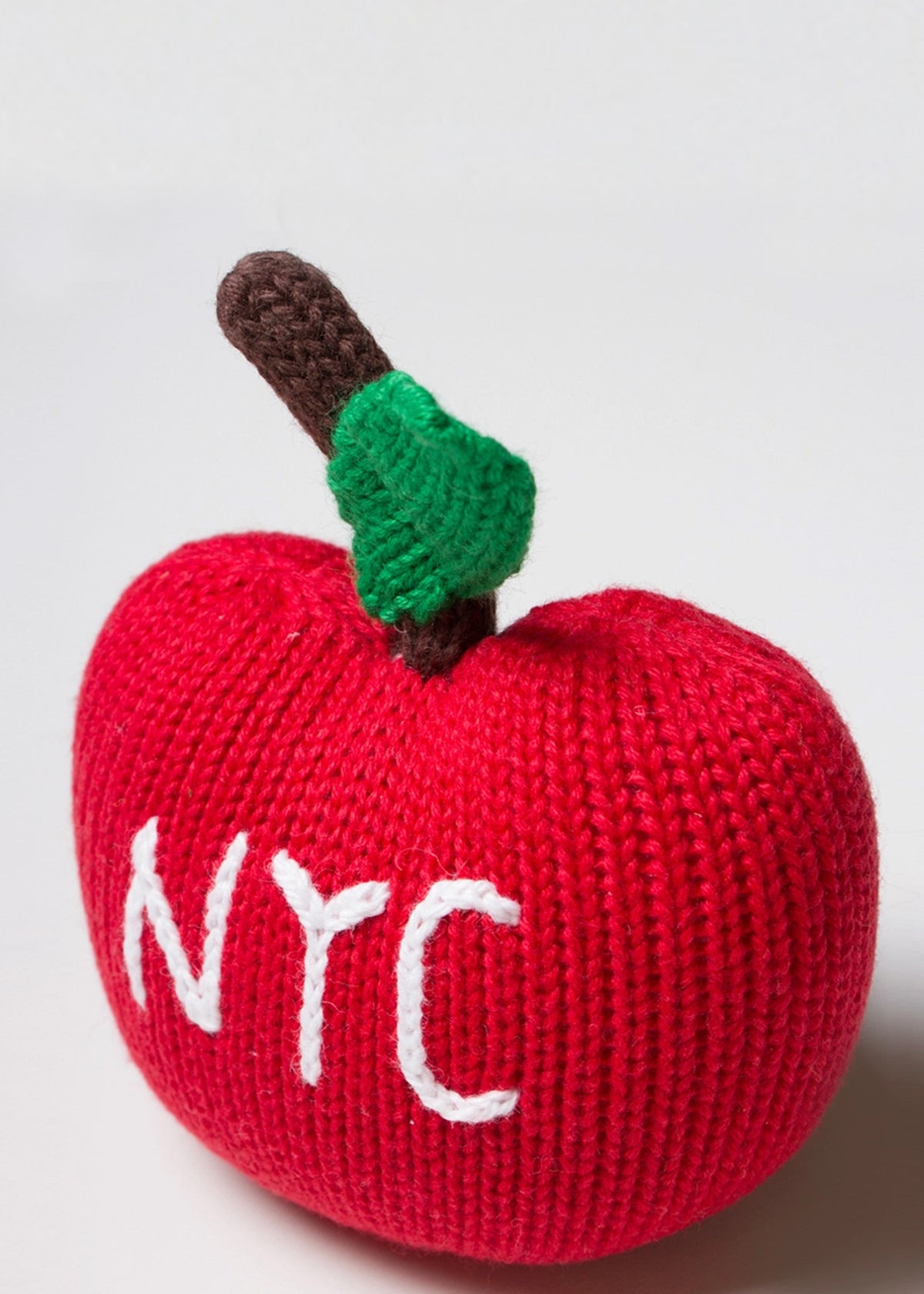 Big Apple Handmade Rattle Toy