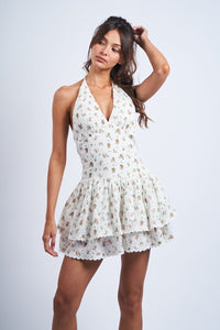 Cassidy Red Rose Mini Dress