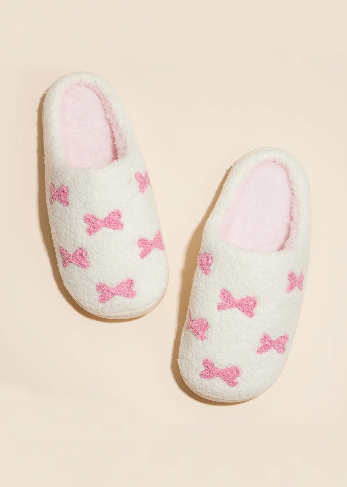 Little Bow Pink Slippers