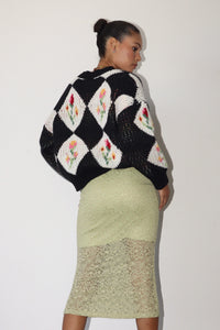 Kassidy Flower Patterned Sweater