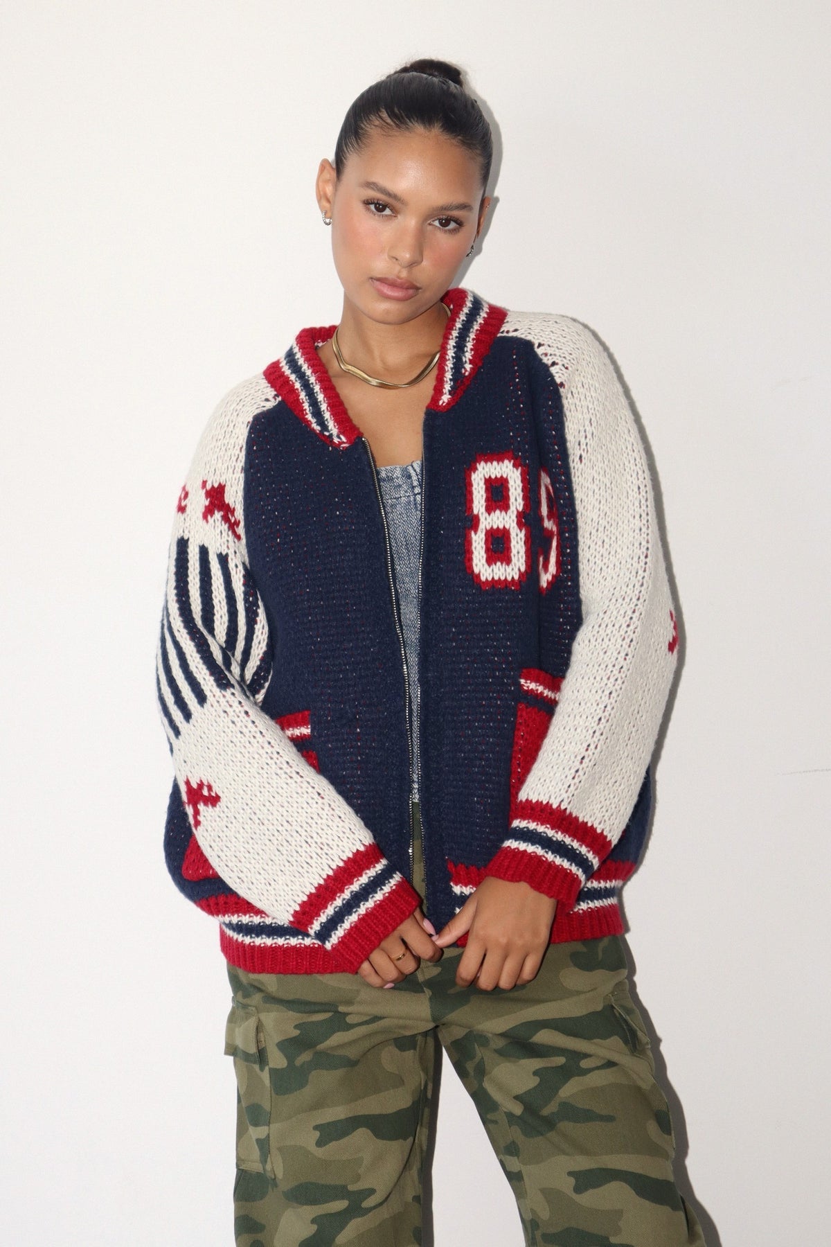 '89 Varsity Navy Sweater