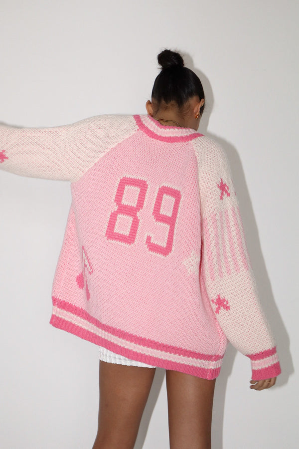 '89 Varsity Pink Sweater