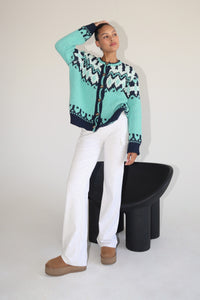 Alora Emerald Chunky Knit Sweater