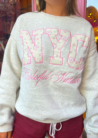 Preorder: Pink Coquette Bows NYC Crewneck
