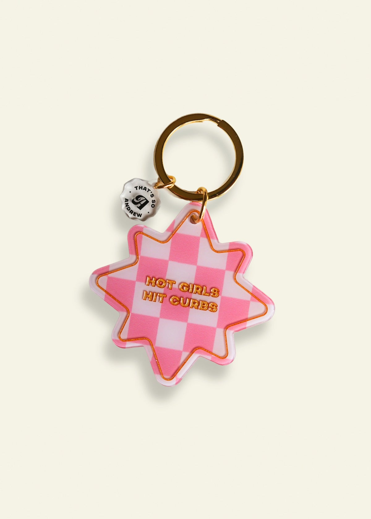 Hot Girls Pink Keychain