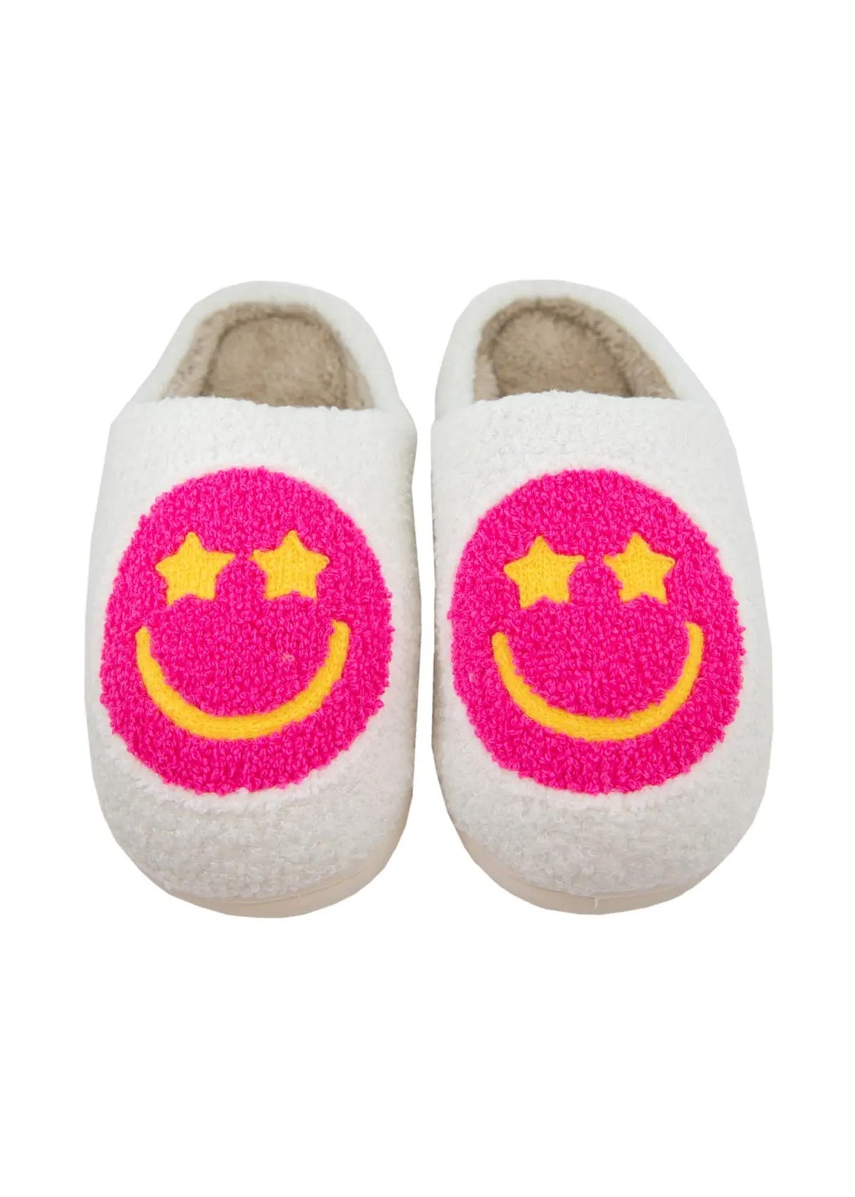 Starry Eyed Smiley Slippers