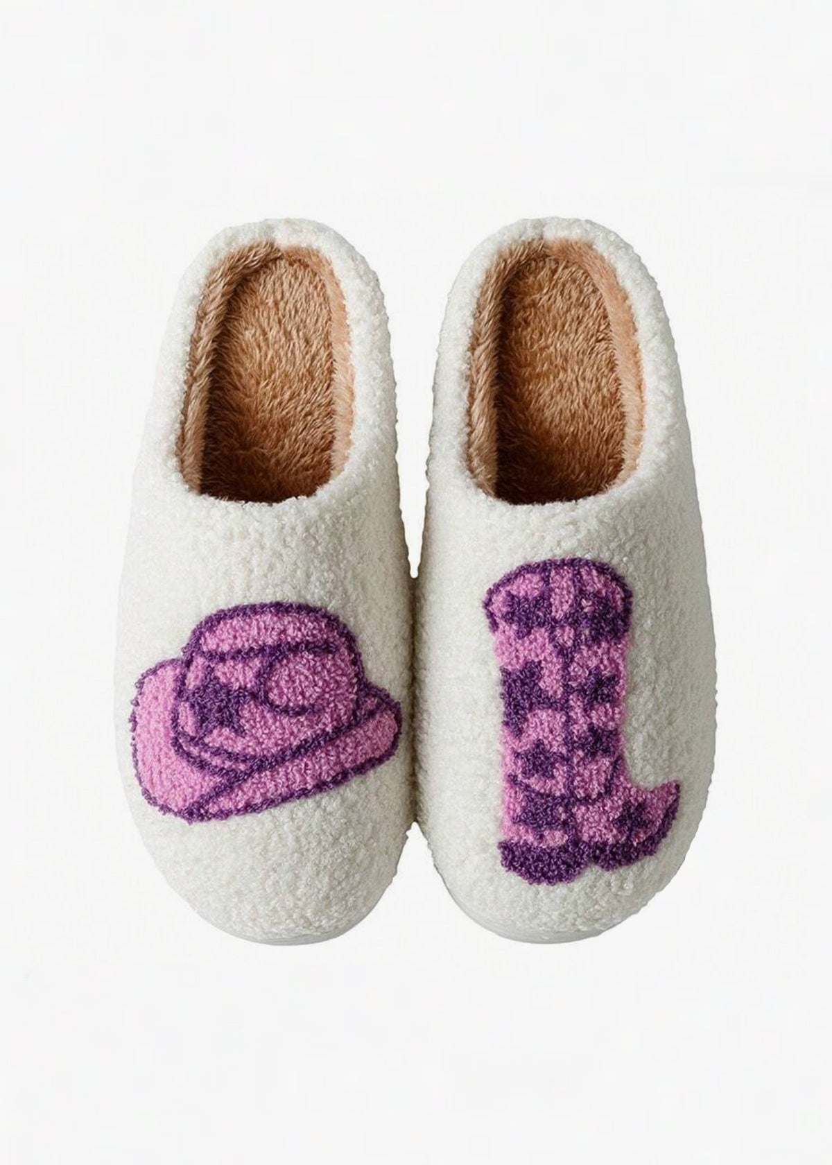 Purple Cowgirl Slippers