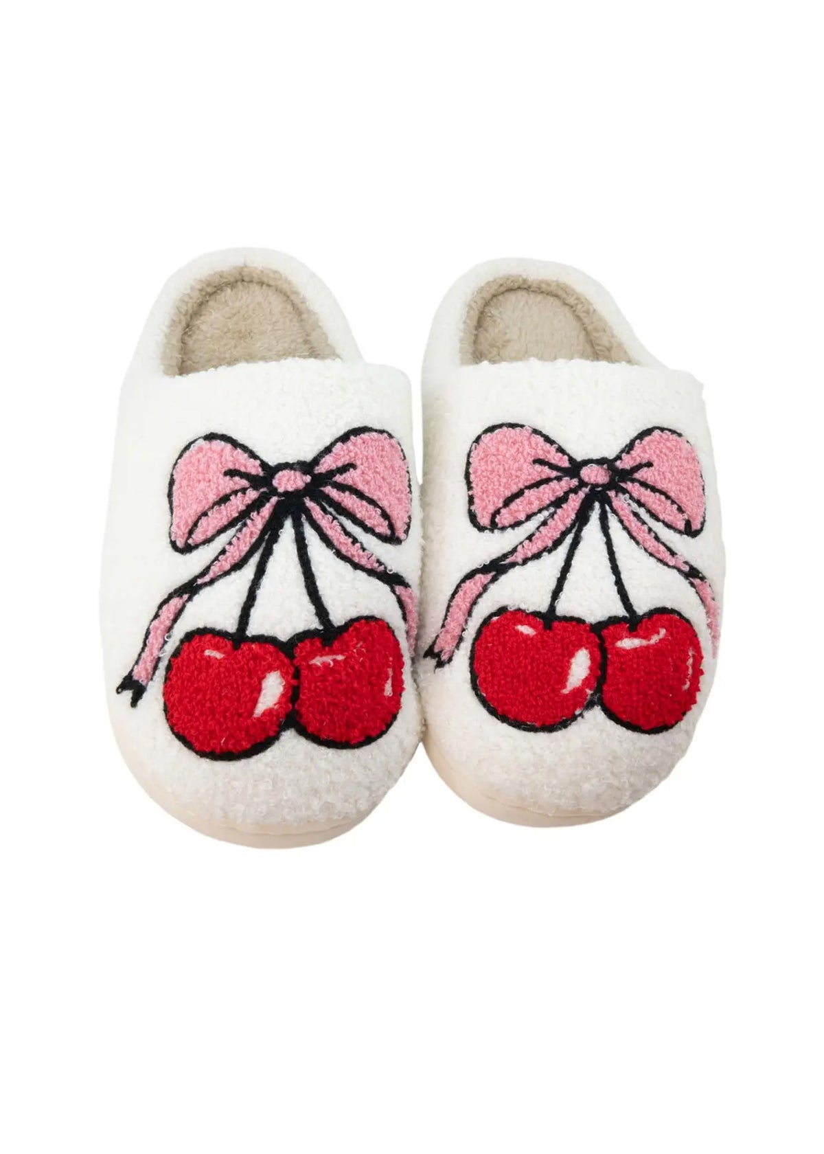 Cherry Bow Slippers