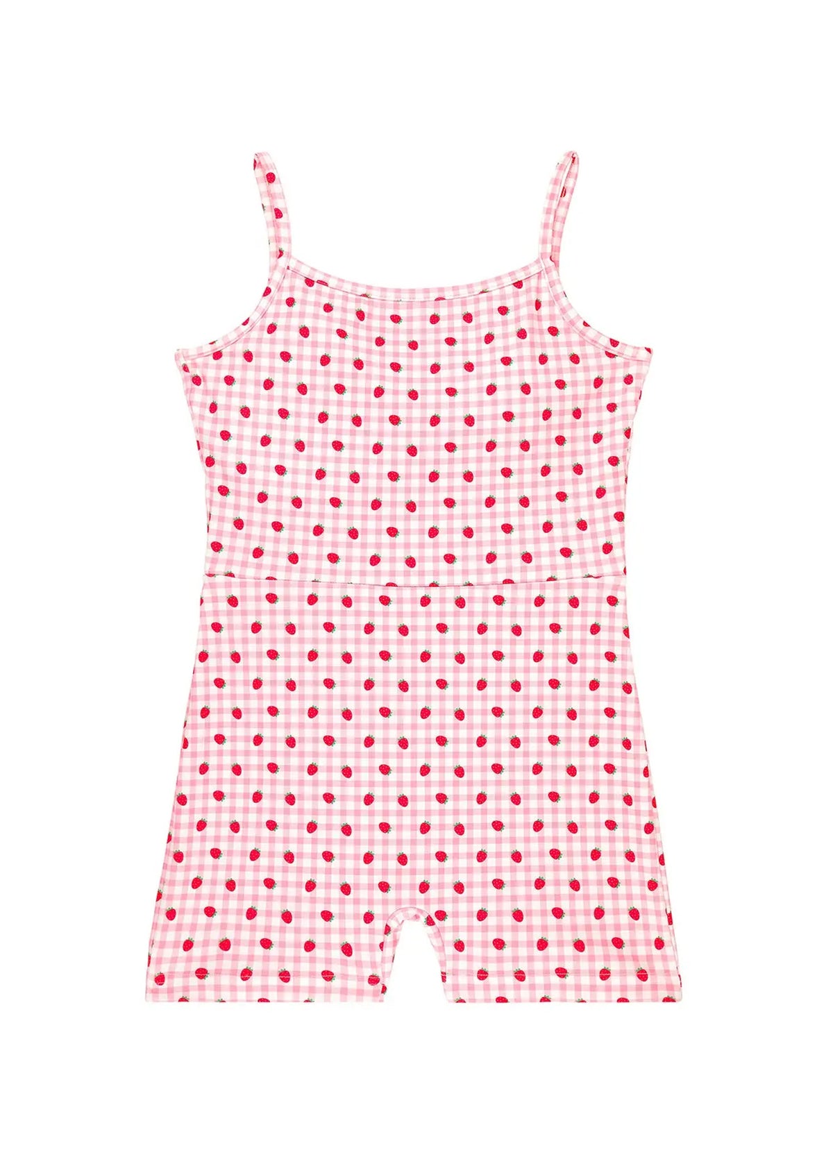 Strawberry Milkshake Short Romper