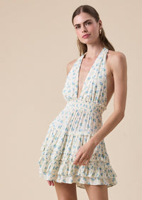 Jessa Blue Floral Mini Dress