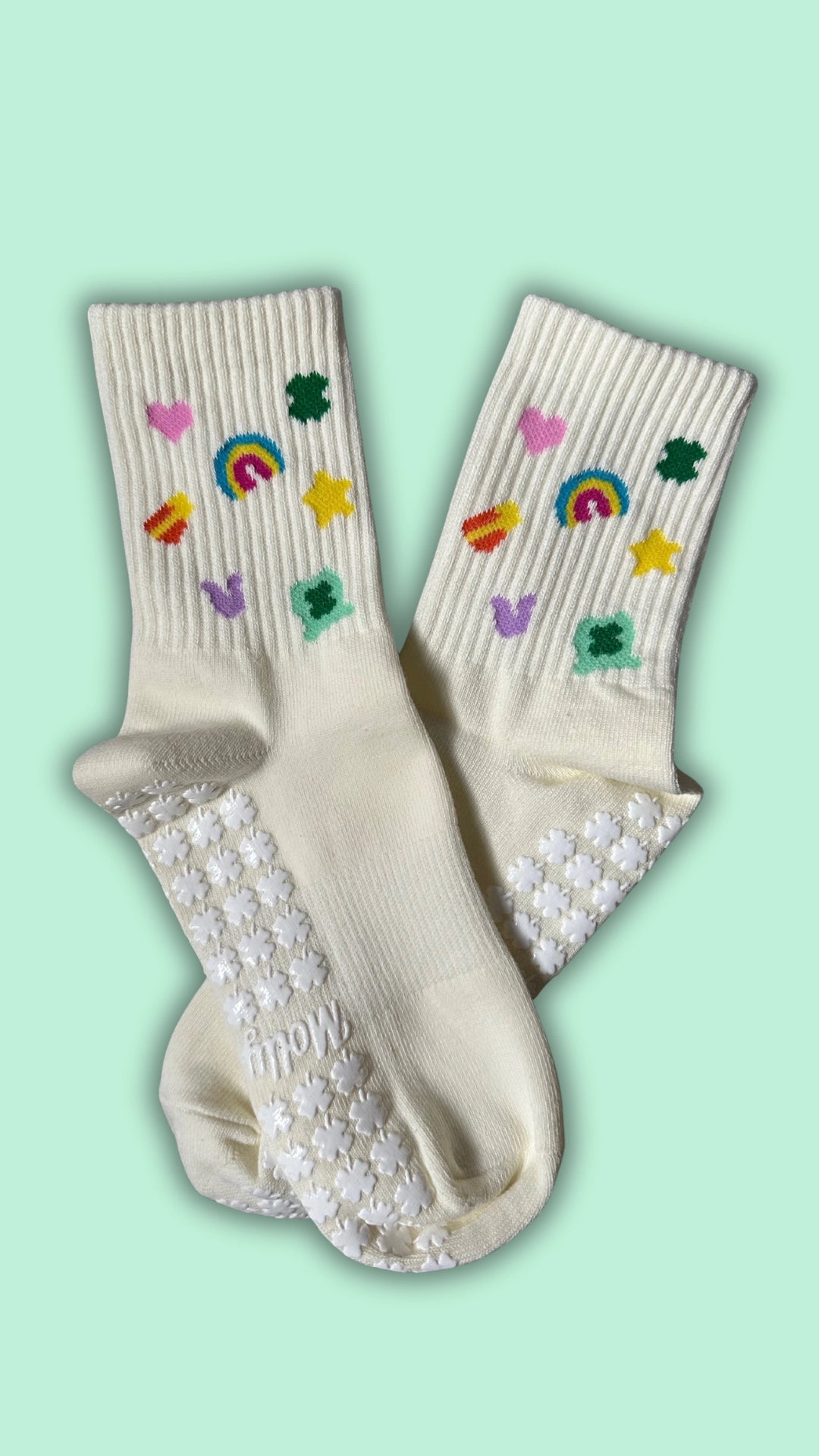 Lucky Charm Grip Socks