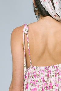 Sweetie Fuchsia Floral Mini Dress