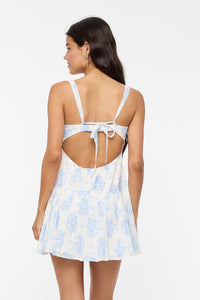 Indi Blue Floral Mini Dress