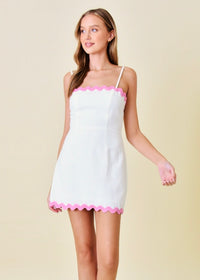 Silvia White Linen Mini Dress