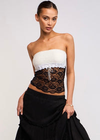 Lionel Black Lace Tube Top