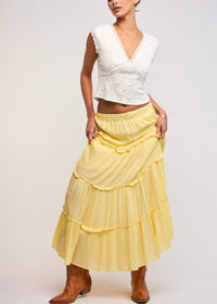 Lauren Yellow Maxi Skirt