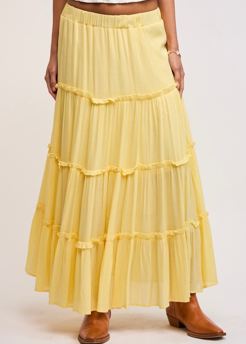 Lauren Yellow Maxi Skirt