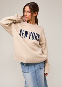 Cream New York Long Sleeve Sweater