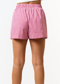 Shauna Red Gingham Boxer Shorts