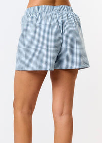 Shauna Blue Gingham Boxer Shorts