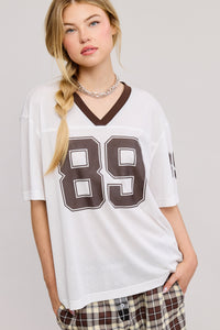 89 White Sports Jersey