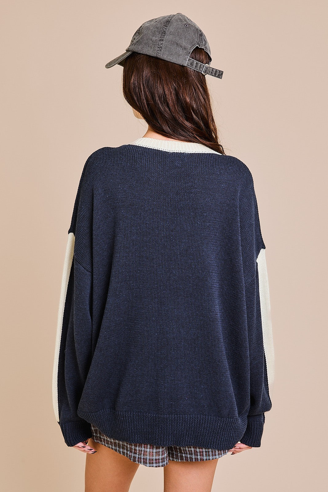 89 Navy Long Sleeve Sweater