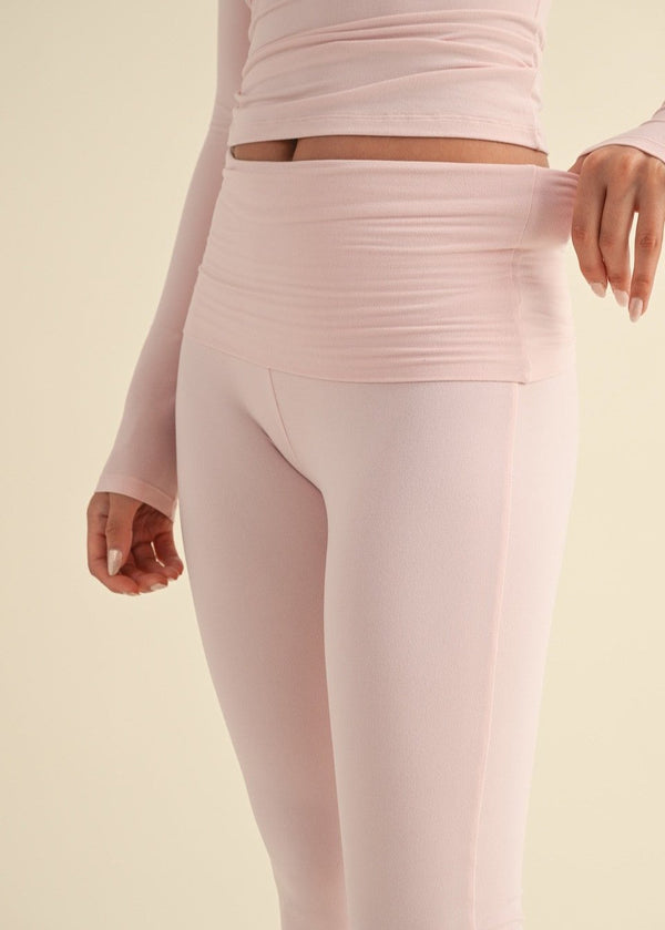 Baby Pink Ballerina Flare Pants