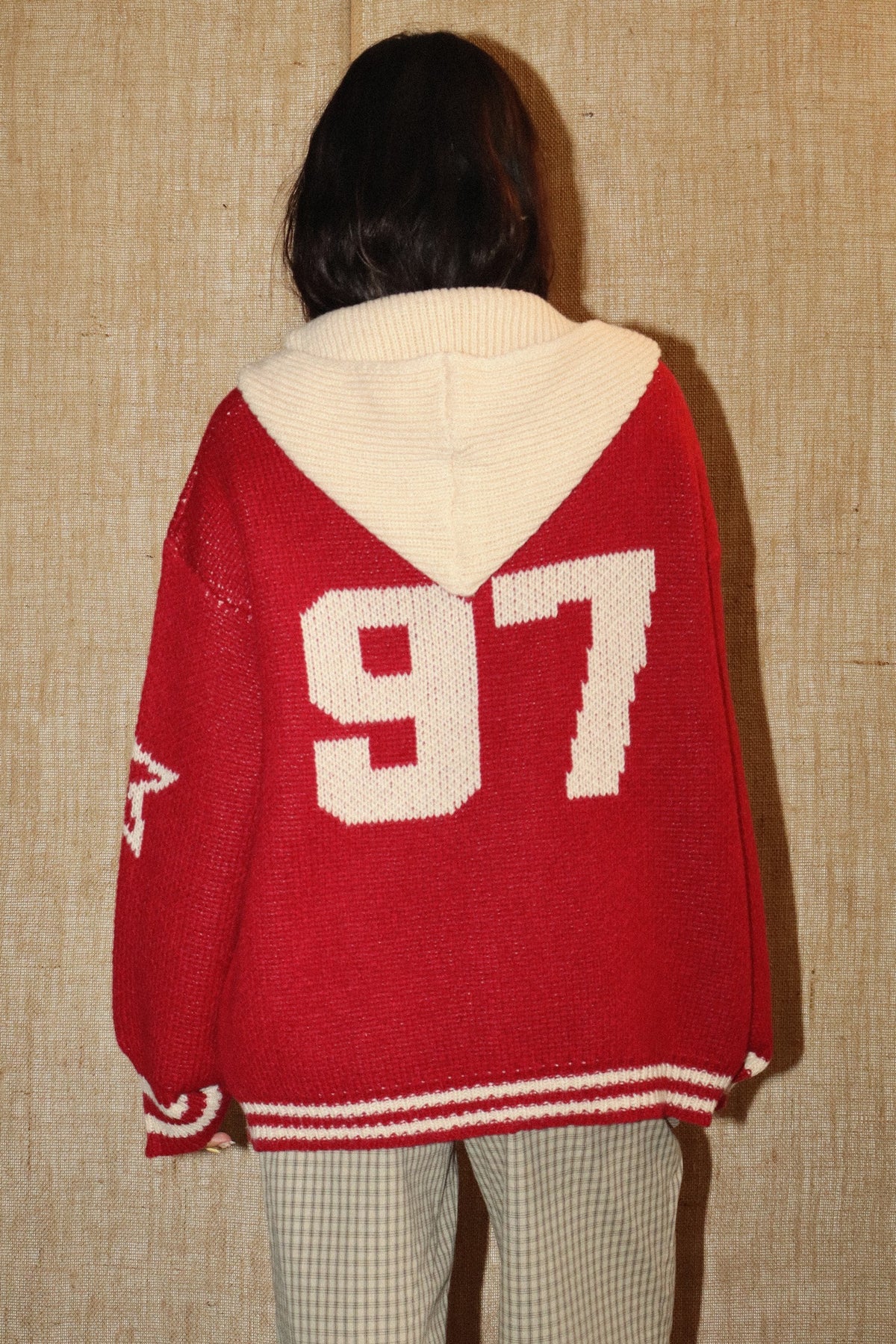 97 Cherry Red Chunky Sweater