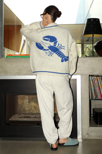 Blue Anchor Sweater Zip Up