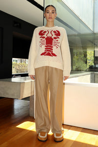 Red Lobster Pullover Sweater