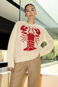 Red Lobster Pullover Sweater