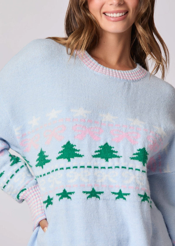 Coquette X-Mas Tree Ribbed Sweater