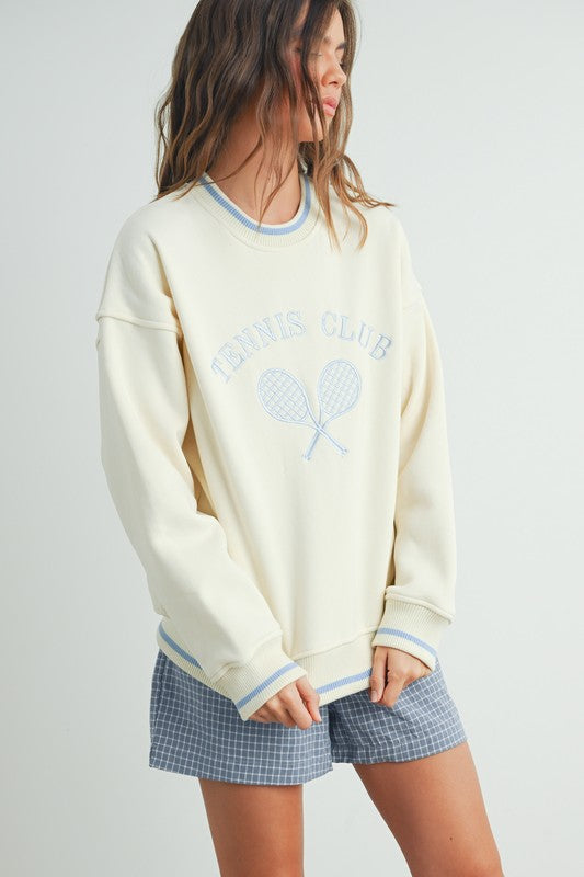 Tennis Club Pullover Sweatshirt