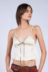 Chelsea Ivory Lace Cami Top