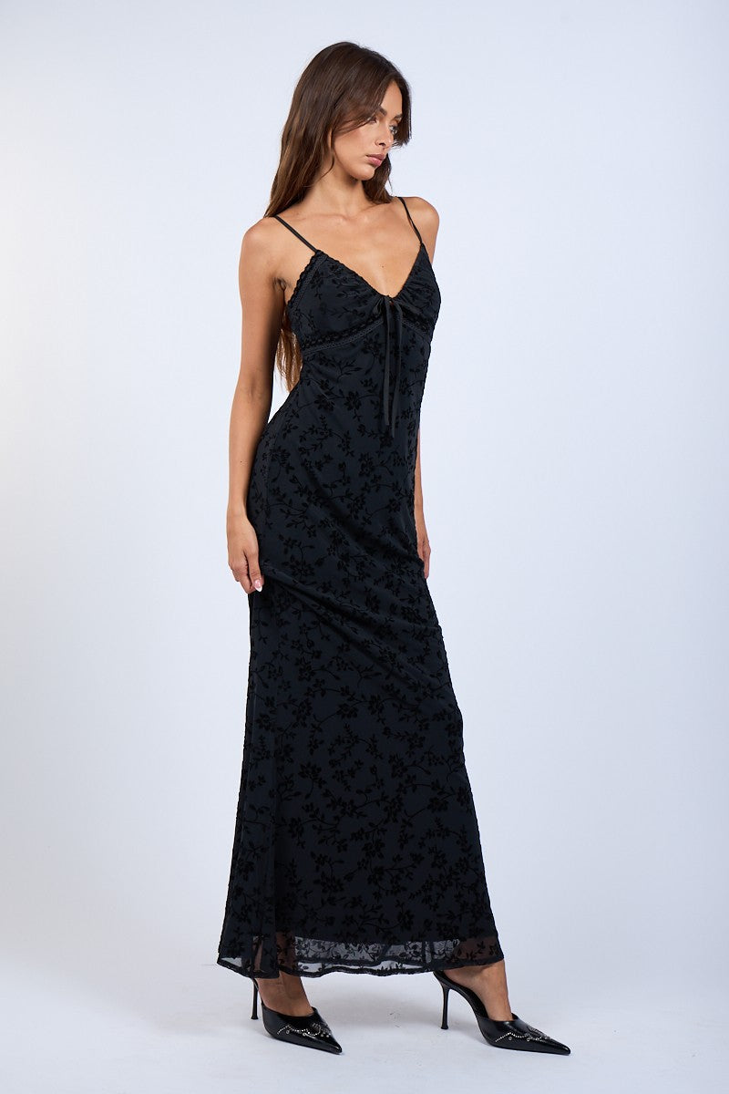 Goldie Black Maxi Dress