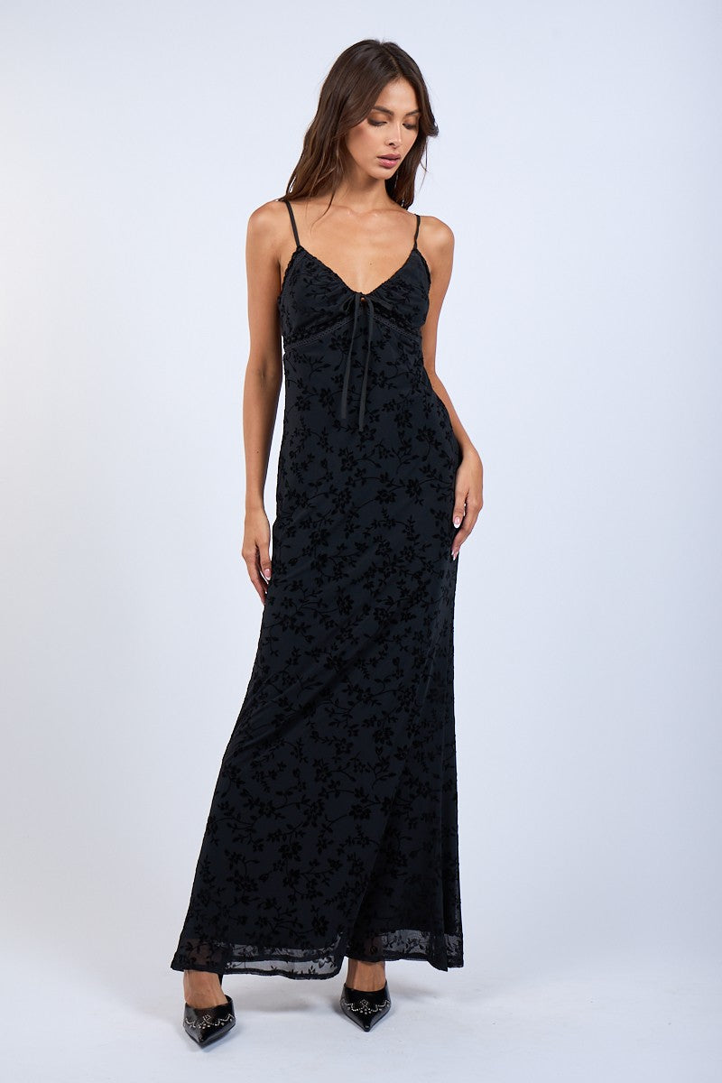 Goldie Black Maxi Dress