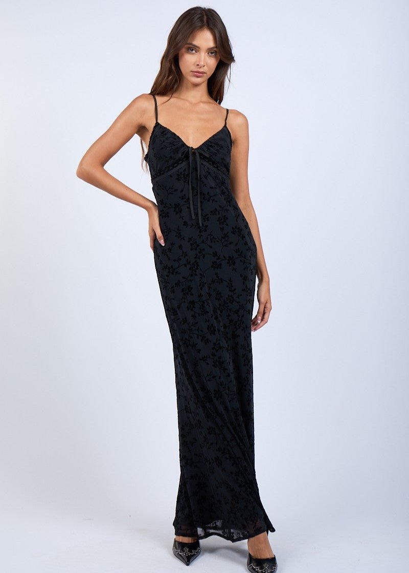 Goldie Black Maxi Dress