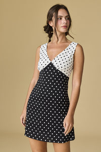 Lena Polka Dots Mini Dress